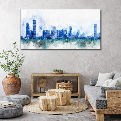 The sky above the city Canvas wall art