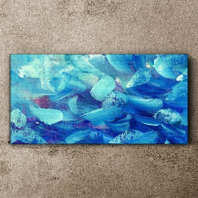 Ocean waves of colors Canvas wall art