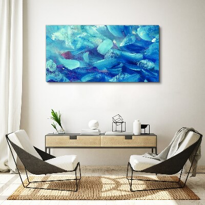 Ocean waves of colors Canvas wall art