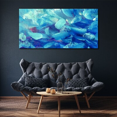 Ocean waves of colors Canvas wall art