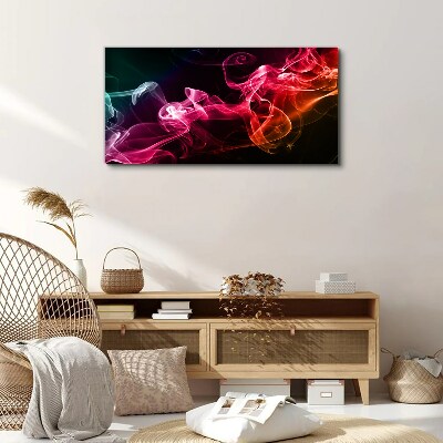 Waves of colored fog Canvas wall art