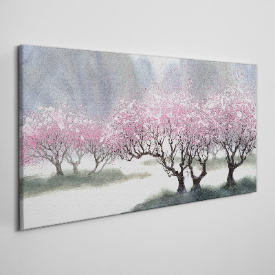 Painting tree Canvas Wall art