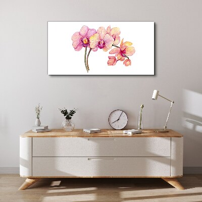 The floral beauty of orchids Print on canvas