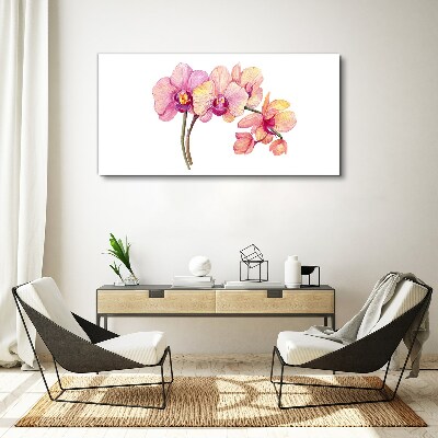 Painting flowers branch Canvas Wall art