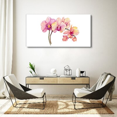 The floral beauty of orchids Print on canvas