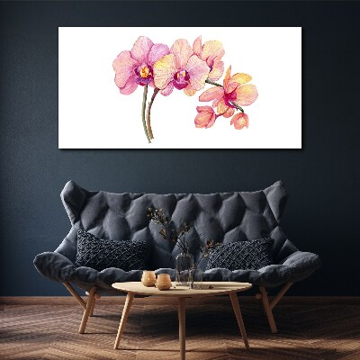 The floral beauty of orchids Print on canvas