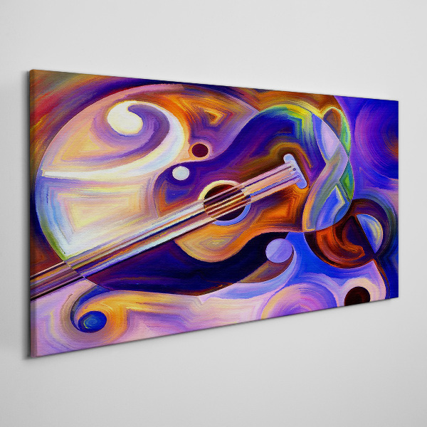 Musical harmony in colors Canvas wall art