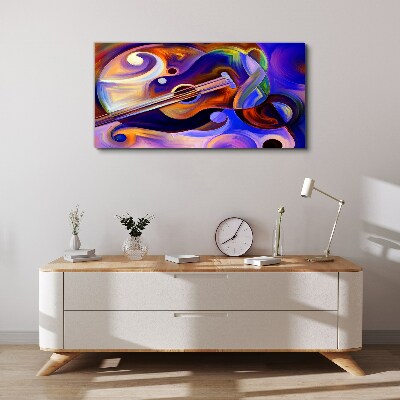 Musical harmony in colors Canvas wall art