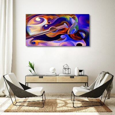 Musical harmony in colors Canvas wall art