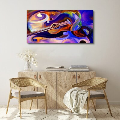 Musical harmony in colors Canvas wall art