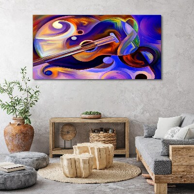 Musical harmony in colors Canvas wall art