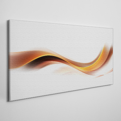 Waves of warm tones Print on canvas