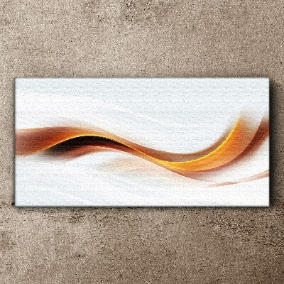 Waves of warm tones Print on canvas
