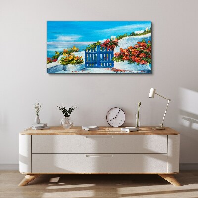 Gate to paradise Print on canvas