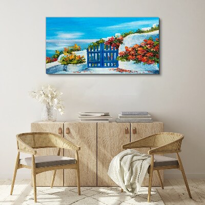 Gate to paradise Print on canvas