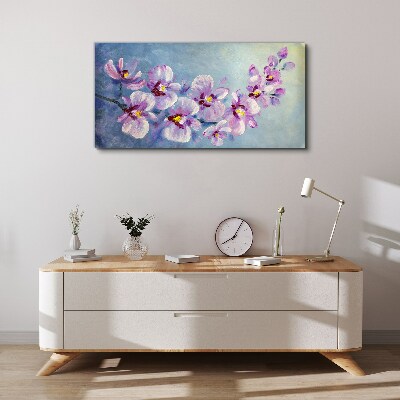 Abstract painting flowers Canvas Wall art