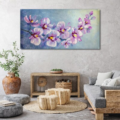 Abstract painting flowers Canvas Wall art