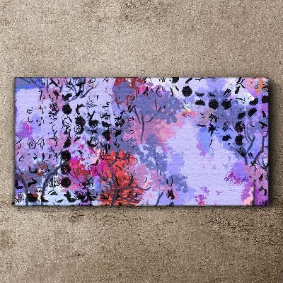 Abstract landscape with a Japanese accent Canvas wall art