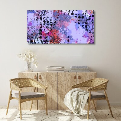 Abstract landscape with a Japanese accent Canvas wall art