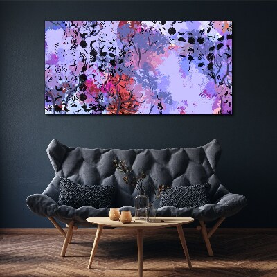 Abstract landscape with a Japanese accent Canvas wall art