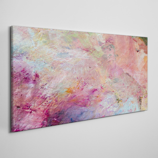 Abstract landscape in pastel colors Canvas wall art