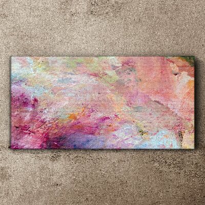 Abstract landscape in pastel colors Canvas wall art