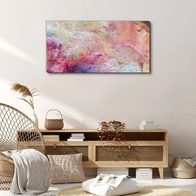 Abstract landscape in pastel colors Canvas wall art