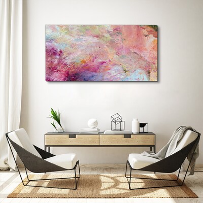 Abstract landscape in pastel colors Canvas wall art