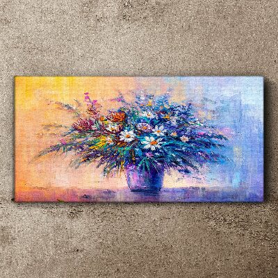 Floral bouquet in pastel colors Canvas wall art
