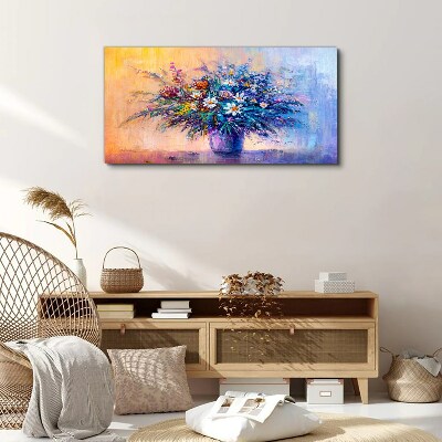 Floral bouquet in pastel colors Canvas wall art