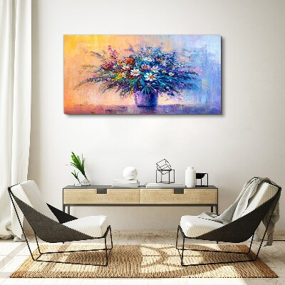 Floral bouquet in pastel colors Canvas wall art