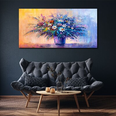Floral bouquet in pastel colors Canvas wall art