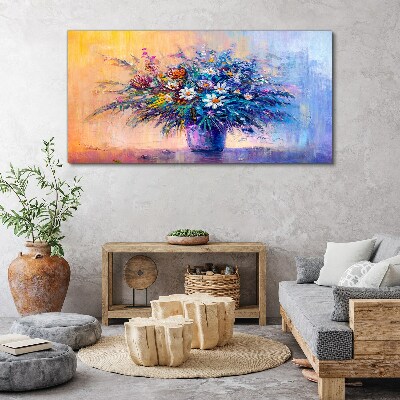 Floral bouquet in pastel colors Canvas wall art