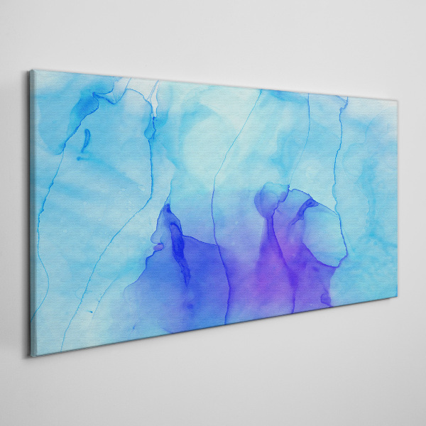 Waves of Blue and Violet Print on canvas
