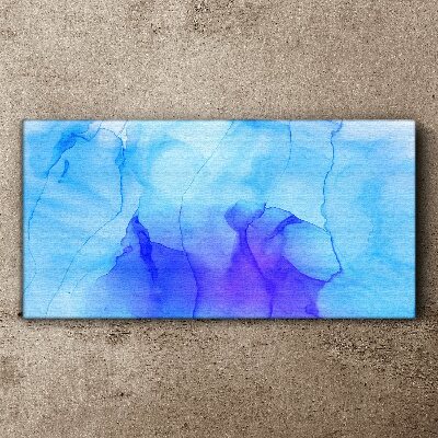 Waves of Blue and Violet Print on canvas