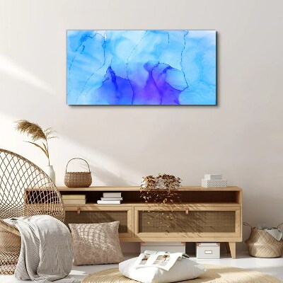 Waves of Blue and Violet Print on canvas