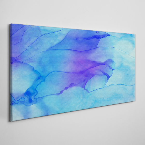 Waves of blue shades Canvas wall art