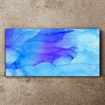 Waves of blue shades Canvas wall art