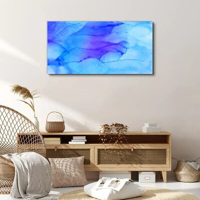 Waves of blue shades Canvas wall art