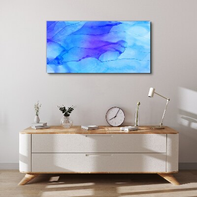Waves of blue shades Canvas wall art