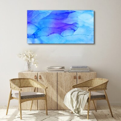 Waves of blue shades Canvas wall art