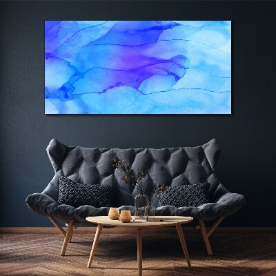 Waves of blue shades Canvas wall art