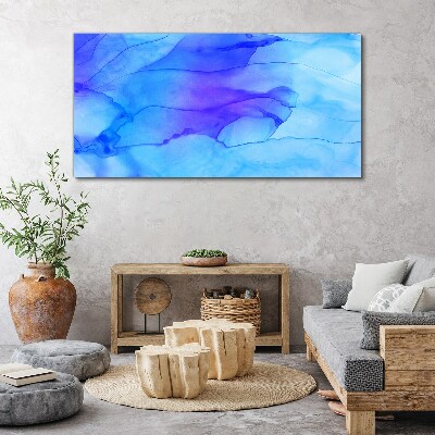 Waves of blue shades Canvas wall art