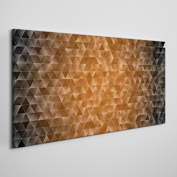 Geometry in shades of brown Print on canvas