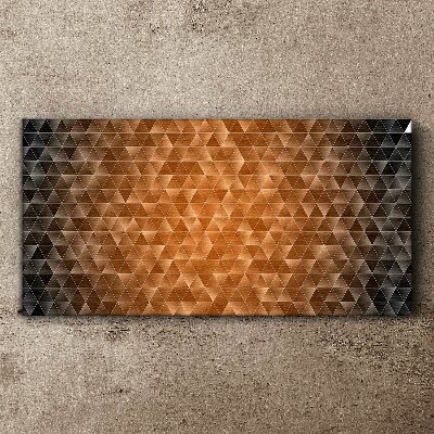 Geometry in shades of brown Print on canvas
