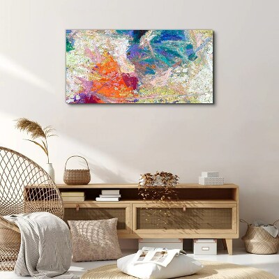 Colorful abstraction in motion Print on canvas