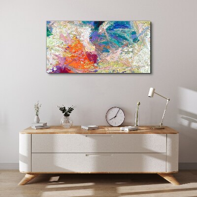 Colorful abstraction in motion Print on canvas