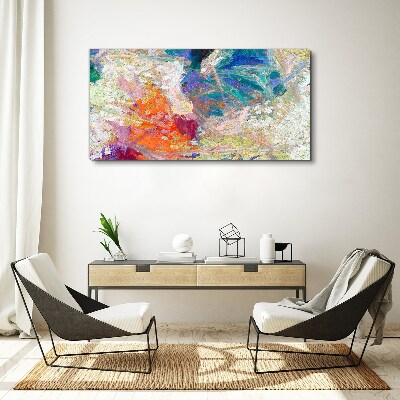 Colorful abstraction in motion Print on canvas
