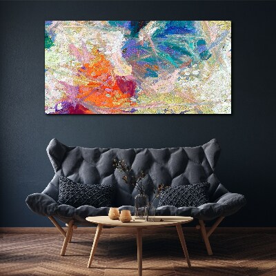Colorful abstraction in motion Print on canvas