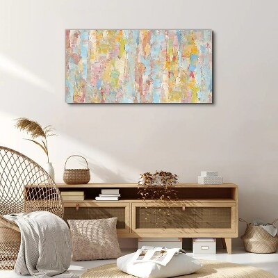 Pastel reflections in glass Canvas wall art